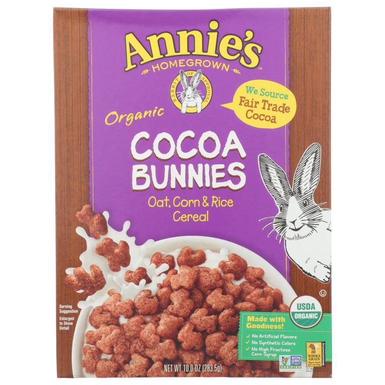 ANNIES HOMEGROWN: Organic Cocoa Bunnies Cereal, 10 oz