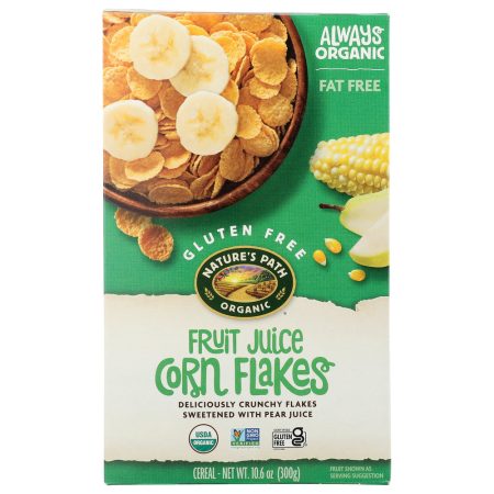 NATURE'S PATH: Organic Corn Flakes Fruit Juice Sweetened, 10.6 oz