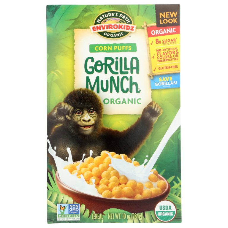 NATURE’S PATH ORGANIC: EnviroKidz Organic Corn Puffs Gorilla Munch Cereal, 10 oz