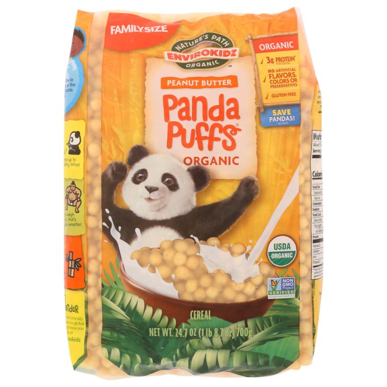 ENVIROKIDZ ORGANIC: Peanut Butter Panda Puffs, 25 oz