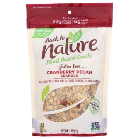 BACK TO NATURE: Cranberry Pecan Granola, 11 Oz