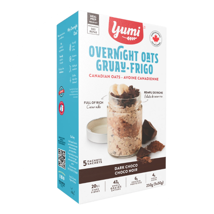 YUMI: Dark Choco Overnight Oats, 8.8 oz